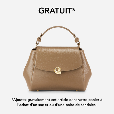 Sac Aura précieuse naplack caramel