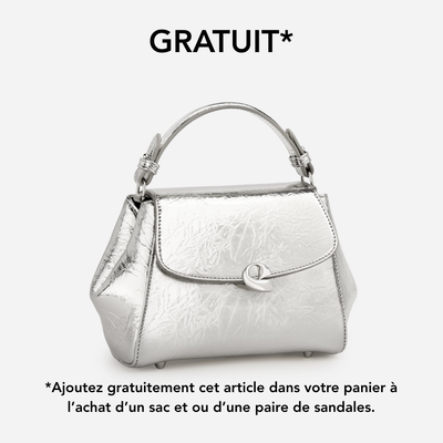 Sac Aura précieuse naplack argenté