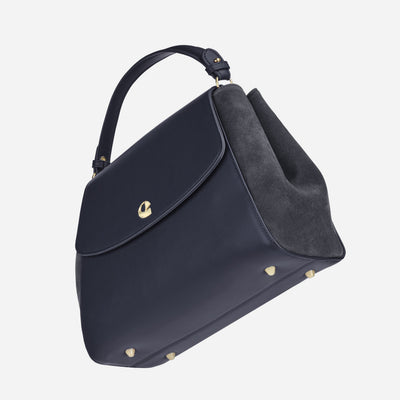 Sac Aura spacieuse - suede navy