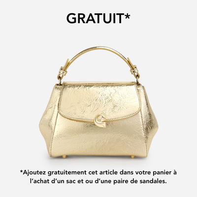 Sac Aura précieuse naplack doré